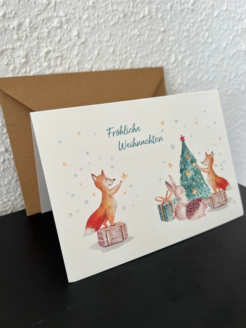 Klappkarten / Weihnachtskarten "Tannenbaum" 3er Set